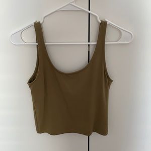 Forever 21 Olive cropped tank